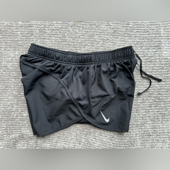 Nike Dri-FIT Tempo Race Women's Running Shorts Black/White Size L - Picture 6 of 9